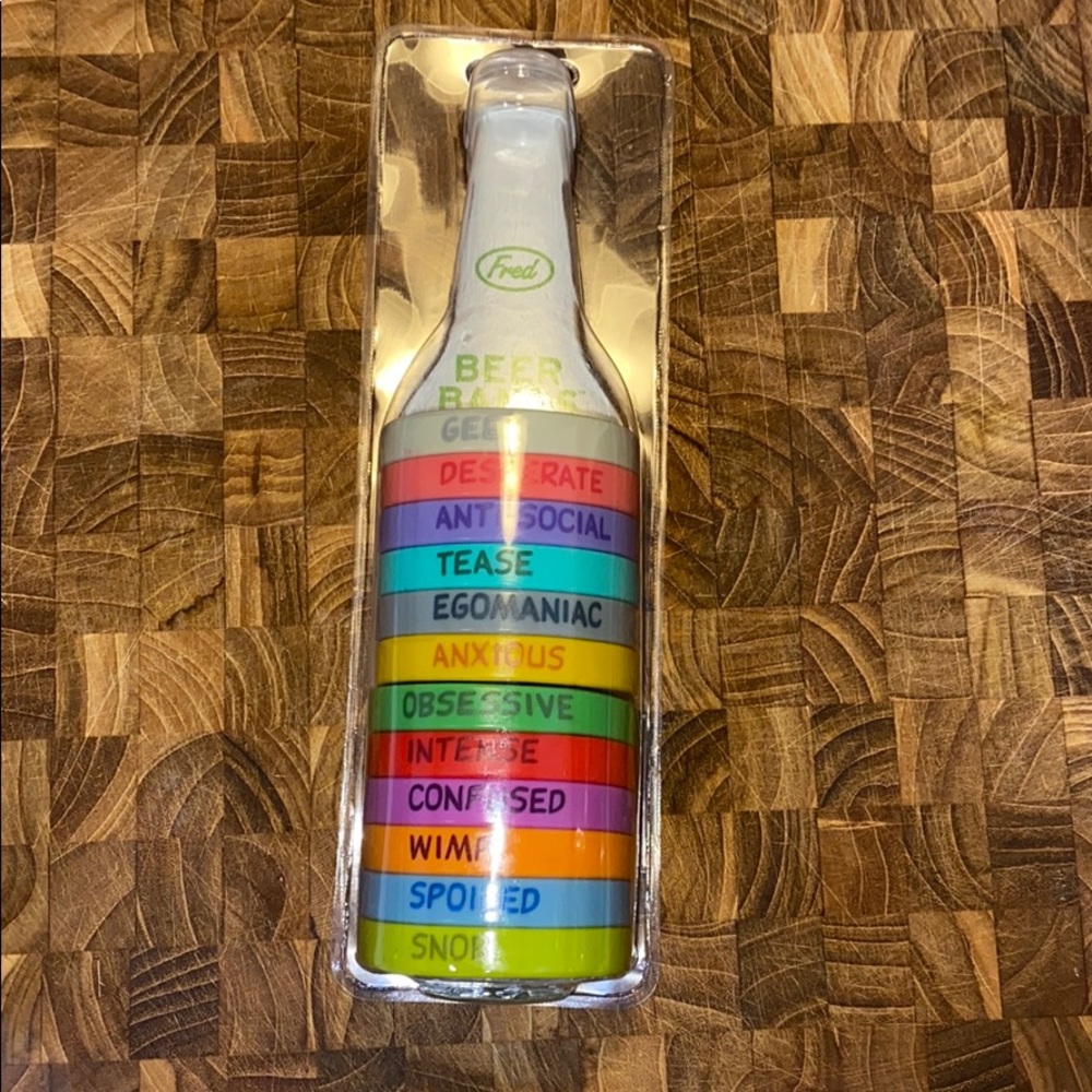 Fred stretch beer bands labels new in box